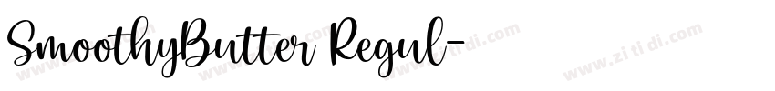 SmoothyButter Regul字体转换